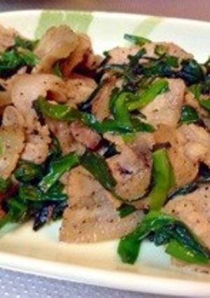 豚肉とニラの塩コショウ炒め-レシピのメイン写真