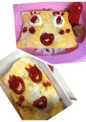 簡単ふなっしー親子 そぼろリメイク-レシピのメイン写真