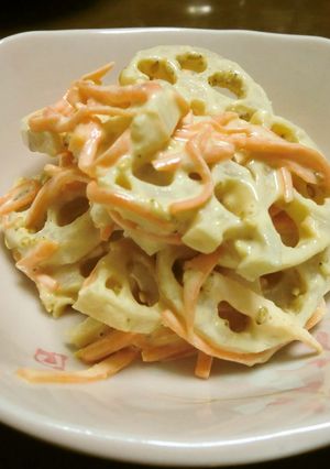 蓮根と人参の根菜サラダ-レシピのメイン写真