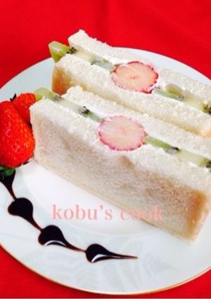 ♡わが家の朝食フルーツサンド♡-レシピのメイン写真