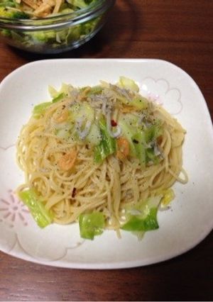 新キャベツとしらすのペペロンチーノ-レシピのメイン写真