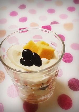 黒豆とお豆腐クリームのトライフル。-レシピのメイン写真