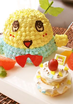 ふなっしーケーキヾ(。゜▽゜)ノ3D-レシピのメイン写真