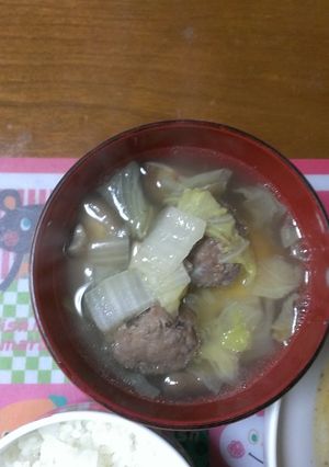 白菜と肉団子のスープ-レシピのメイン写真