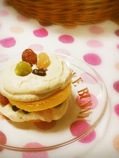 甘納豆とお豆腐クリームのショートケーキ。-レシピのメイン写真