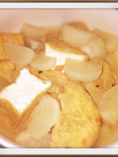 かぶと厚揚げの煮物♪麺つゆで簡単和食♪-レシピのメイン写真