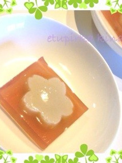 お弁当にも!色づけはハイビスカス☆桜寒天-レシピのメイン写真