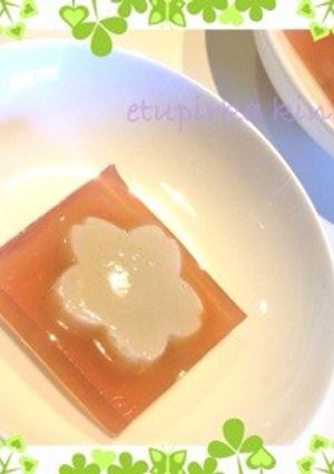 お弁当にも！色づけはハイビスカス☆桜寒天-レシピのメイン写真