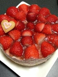 ♥︎いちごのレアチーズケーキ♥︎-レシピのメイン写真