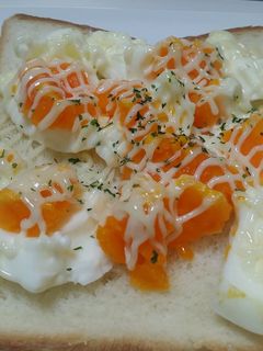 簡単☆茹でたまごトースト-レシピのメイン写真