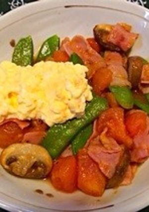 BTMSオリーブオイル炒めマヨ玉添え-レシピのメイン写真
