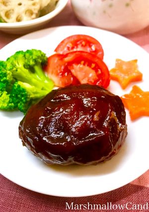 簡単！昔ながらのケチャップハンバーグ-レシピのメイン写真