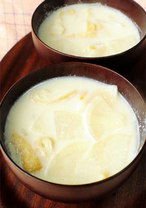 簡単★大根と揚げの豆乳スープ-レシピのメイン写真