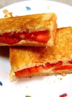 ルクルーゼ蓋利用・フライパンホットサンド-レシピのメイン写真