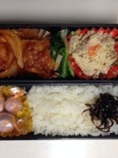JKのお弁当 シュウマイのケチャ炒め-レシピのメイン写真
