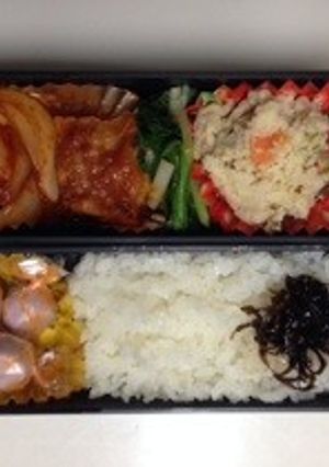 JKのお弁当 シュウマイのケチャ炒め-レシピのメイン写真