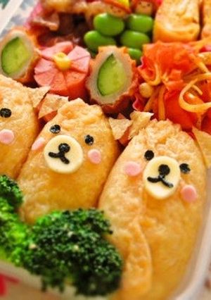 イヌのお稲荷さん＊デコ・キャラ弁に-レシピのメイン写真