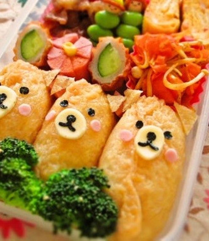 イヌのお稲荷さん＊デコ・キャラ弁に-レシピのメイン写真