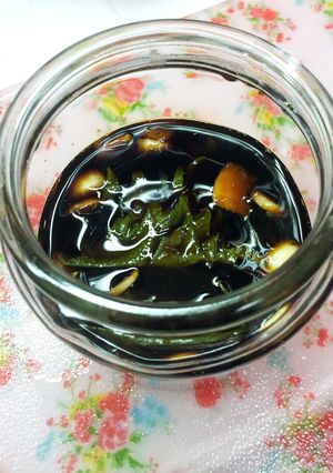 大葉のにんにく醤油漬け★簡単万能調味料-レシピのメイン写真