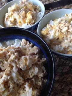 鶏ひき肉de親子丼-レシピのメイン写真