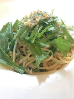 水菜とじゃこの和風パスタ-レシピのメイン写真