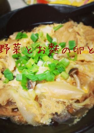 ヘルシ～！春野菜とお麩の卵とじ-レシピのメイン写真