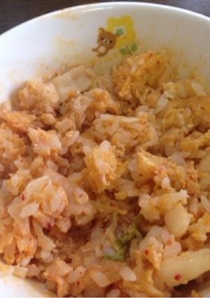 ノンオイル☆キムチ卵チャーハン☆-レシピのメイン写真