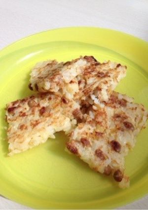 たまごかけごはんの納豆お好み焼き？！-レシピのメイン写真