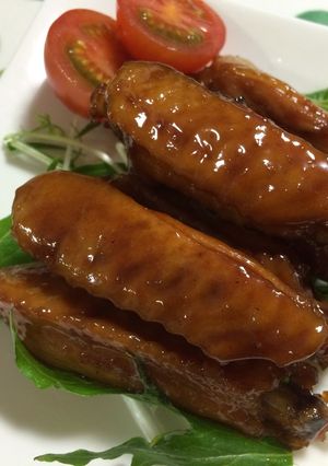 圧力鍋で☆超簡単♪鶏手羽中の黒糖煮-レシピのメイン写真