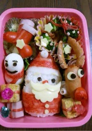 サンタ☆クリスマスキャラ弁-レシピのメイン写真