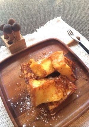 食パンでフレンチトーストふわっふわ♡-レシピのメイン写真