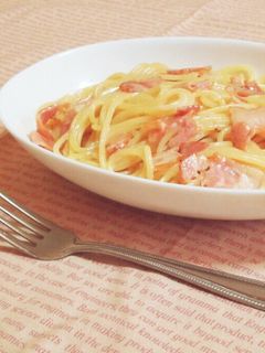 ベーコンのクリームパスタ♥-レシピのメイン写真