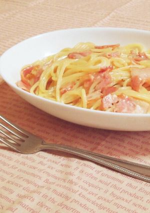 ベーコンのクリームパスタ♥-レシピのメイン写真