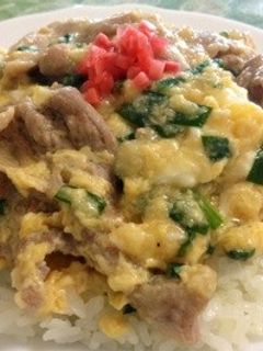 豚こまニラ玉あんかけごはん-レシピのメイン写真