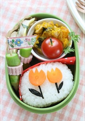 キャラ弁＊誰でも簡単！チューリップ弁当-レシピのメイン写真