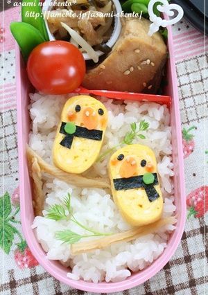 キャラ弁＊簡単！卵焼きでインコちゃん-レシピのメイン写真