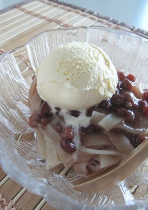 和スイーツ！きしめんでぜんざい！？-レシピのメイン写真