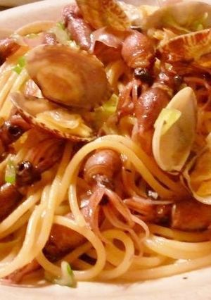 ホタルイカと浅利のパスタ2014-レシピのメイン写真
