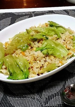 シンプル*レタスチャーハン-レシピのメイン写真