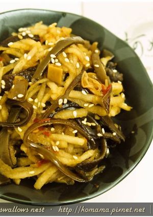麻辣黑菇醬炒豆薯．柯媽媽の植物燕窩-レシピのメイン写真