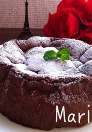 材料2つふわふわキケンな♡ガトーショコラ-レシピのメイン写真