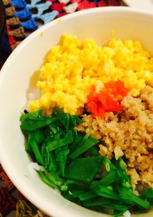 ♡我が家の鶏そぼろ丼-レシピのメイン写真