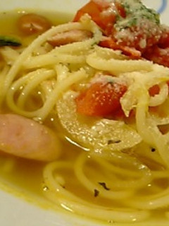 ぱぱっと簡単スープスパ-レシピのメイン写真