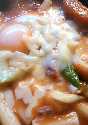 チーズ玉子トッポギ-レシピのメイン写真