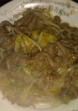 牛肉とキャベツの炒め物-レシピのメイン写真