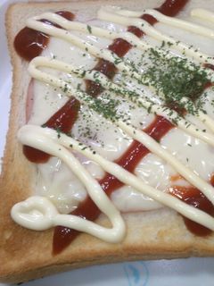 簡単!朝ごはん!ハムチーズトースト-レシピのメイン写真