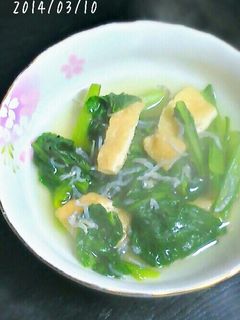 小松菜とちりめんじゃこのサッと煮-レシピのメイン写真