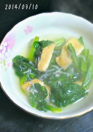 小松菜とちりめんじゃこのサッと煮-レシピのメイン写真