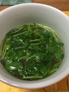 シャキシャキ豆苗のスープ-レシピのメイン写真
