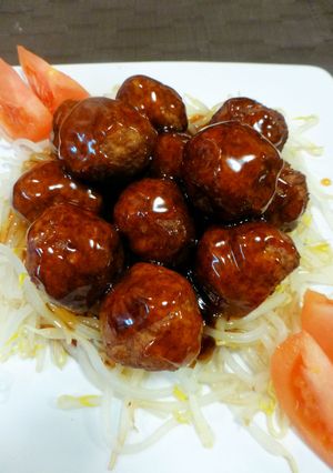 ママの肉団子の甘酢あんかけ-レシピのメイン写真